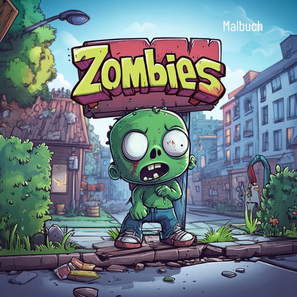 Zombies Malbuch – 48 verrückte und gruselig-witzige Motive | von mediamake.de: Kreativer Malspaß für Kinder & Erwachsene