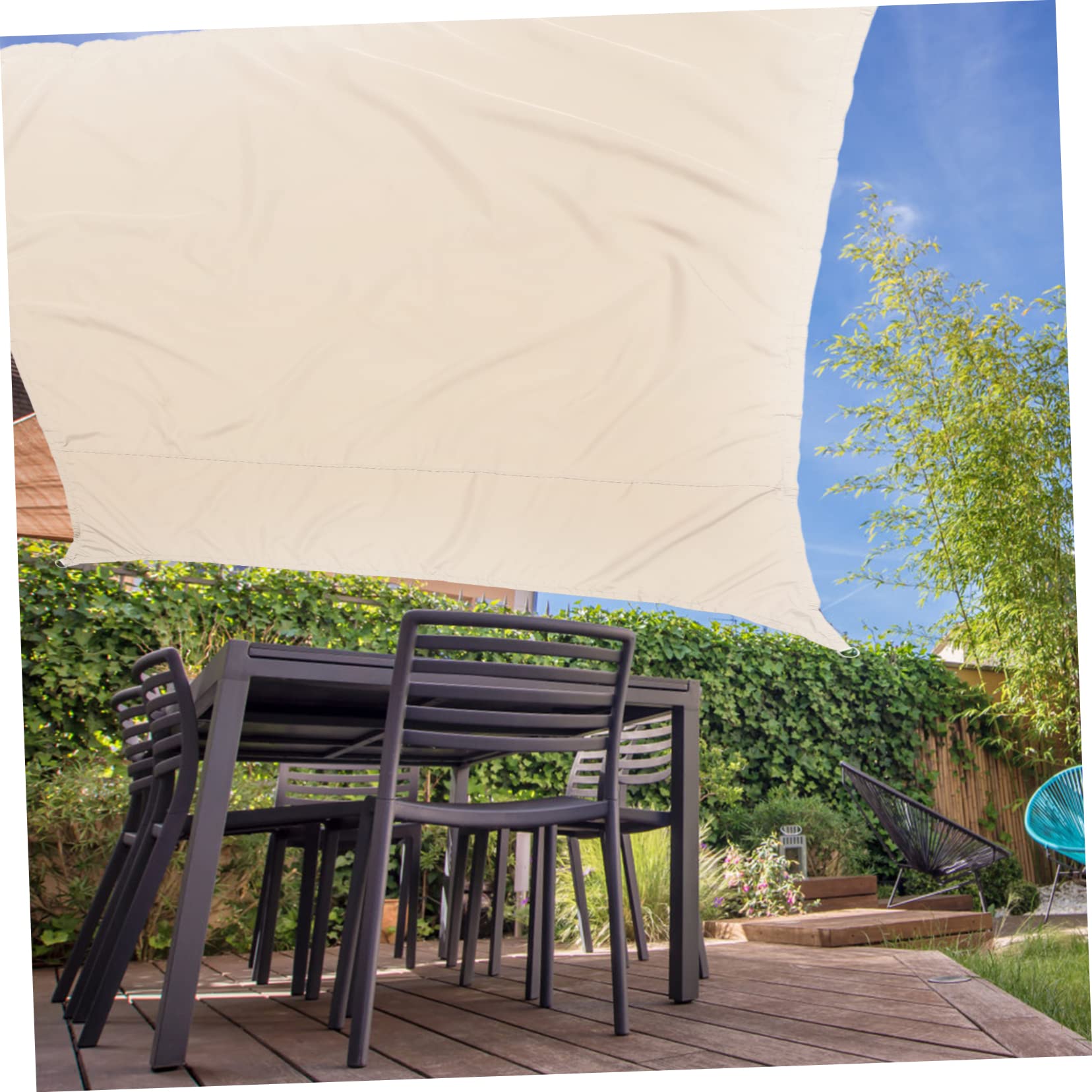 BESPORTBLE Bâche De Solaire Résistant Aux UV pour Balcon Et Jardin Facile à Installer Et Démonter pour Créer De Ombrage Extérieur