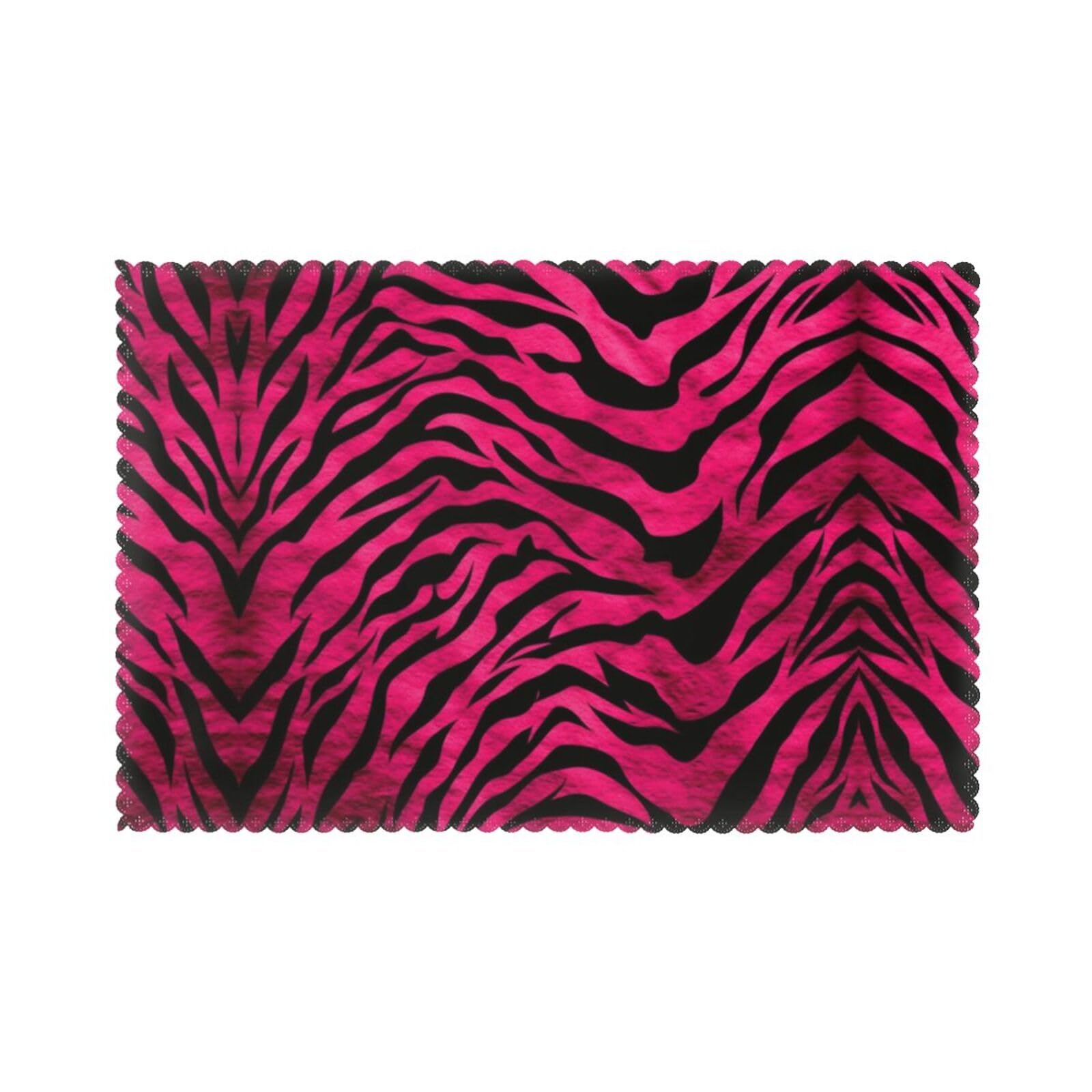 Set de table d'extérieur lavable aux finitions soignées motif tigre