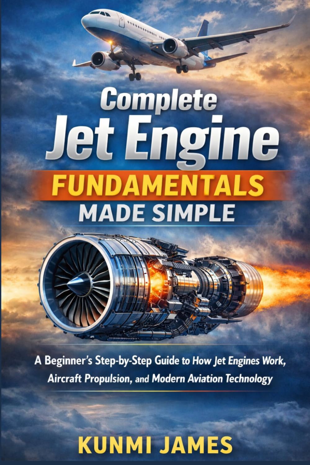 Complete Jet Engine Fundamentals Made Simple: A Beginner’s Step-by-Step Guide to How Jet Engines Work, Aircraft Propulsion, and Modern Aviation Technology