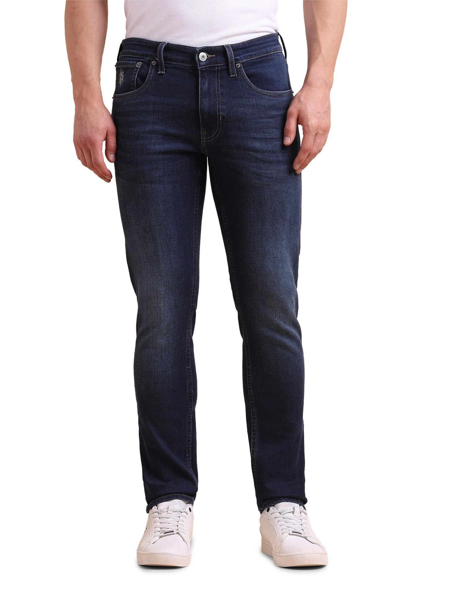 Denim Co. Men's Brandon Slim Tapered Fit Grey Jeans-image-38