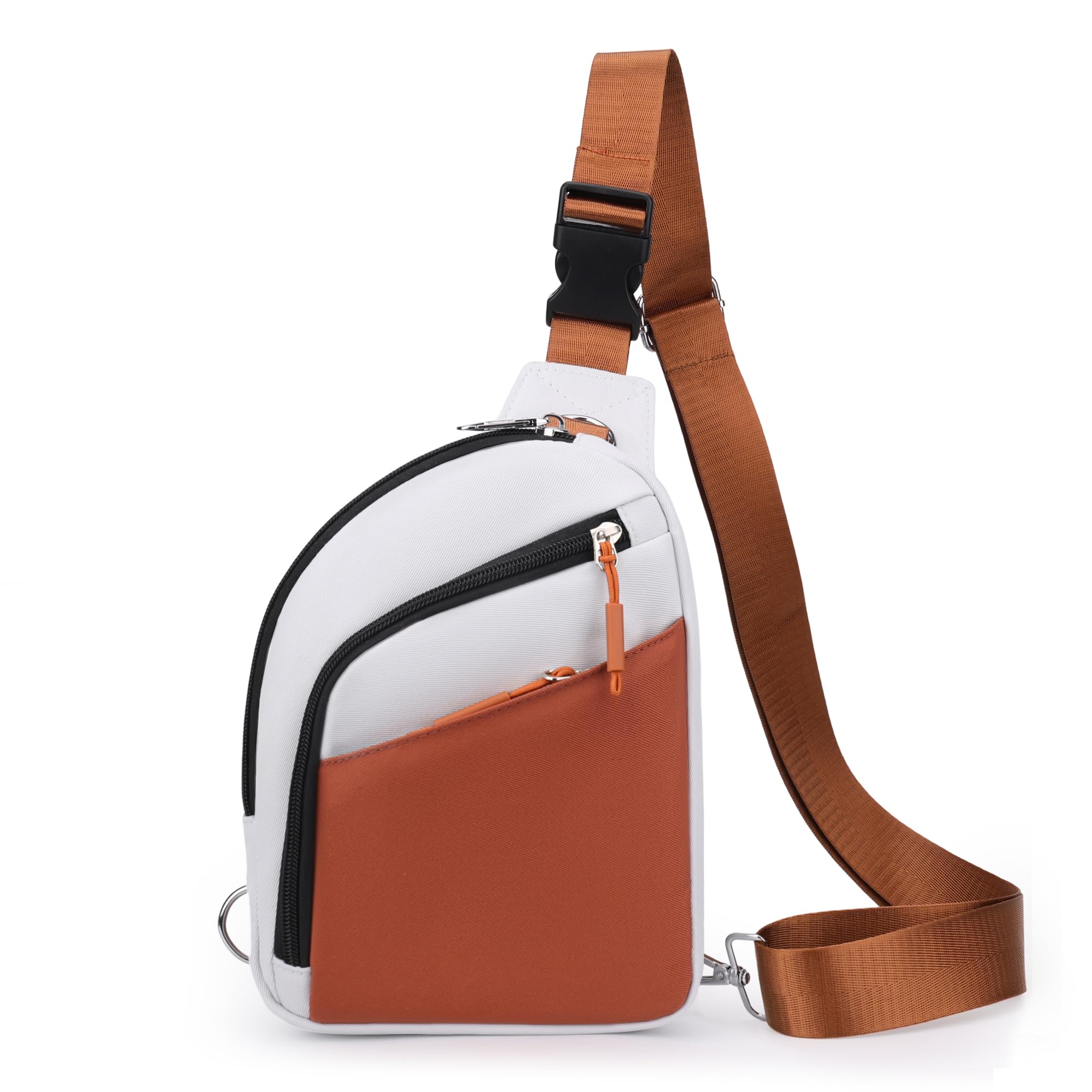 BIRDDIE Borsa a tracolla per donne e uomini, antifurto, RFID, in tessuto Oxford idrorepellente, multitasche, tracolla regolabile, per viaggi, pendolari e uso quotidiano