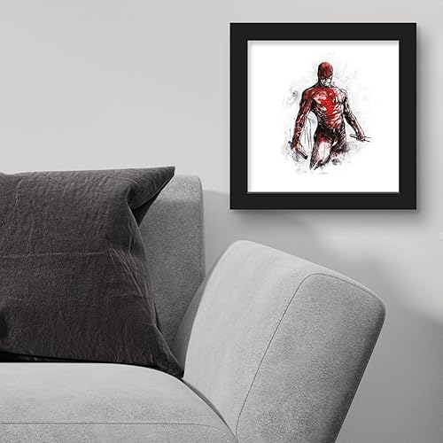 Miniatura 3 de Trends International Gallery Pops Marvel Comics Daredevil - The Man Without Fear Sketch Canvas Wall Art Wall Poster, 12.00" x 12.00", Stretched