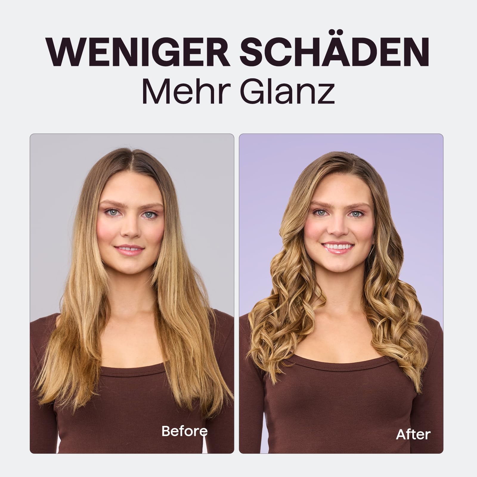 Wavytalk Lockenstab 5-in-1 mit Thermobürste für Große und Kleine Locken | Thermobürste + 4 Lockenaufsätze 13–32 mm für Blowouts und Verschiedene Stylings, 150–210 °C, 30 Sek Aufheizzeit, Dualspannung