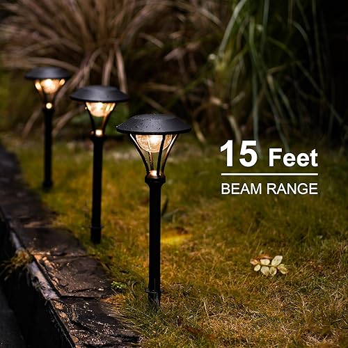 Miniatura 4 de GOODSMANN Luces de camino de baja tensión Iluminación de paisaje 1 W LED 60 lúmenes luces de inundación con estaca de metal para jardín patio área