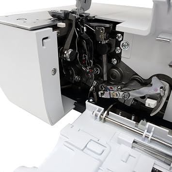Bernette B48 Funlock Serger Coverstitch Overlock Machine | Heavy Duty Sewing Quilting Performance for Beginners and Professionals | 23 Stitches LED Light 1300 SPM Easy Threading Knife Control