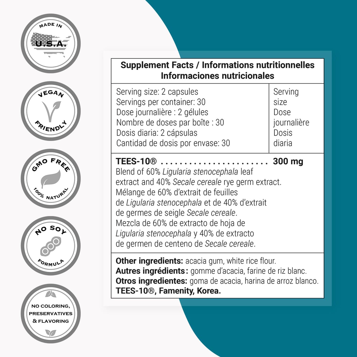 Supersmart - Dental & Gingival Formula (Patented) - Oral Care Supplement - with TEES-10 | Non-GMO & Vegan - 60 Vegetarian Capsules