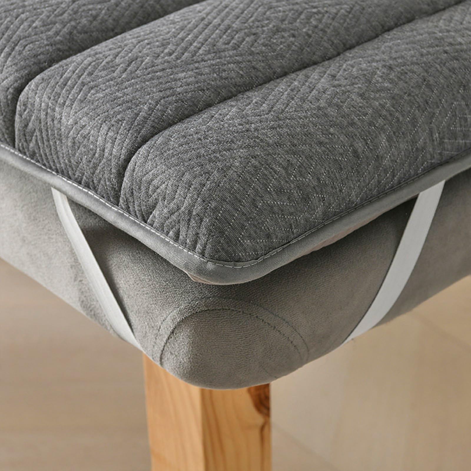 Colchón para Camilla de Masaje con Apertura, Antideslizante y Transpirable en Espuma de Látex para Salón de Belleza, Trasplante de Pestañas, Spa y Tatuajes(Gray,60 X 180 X 4 cm)