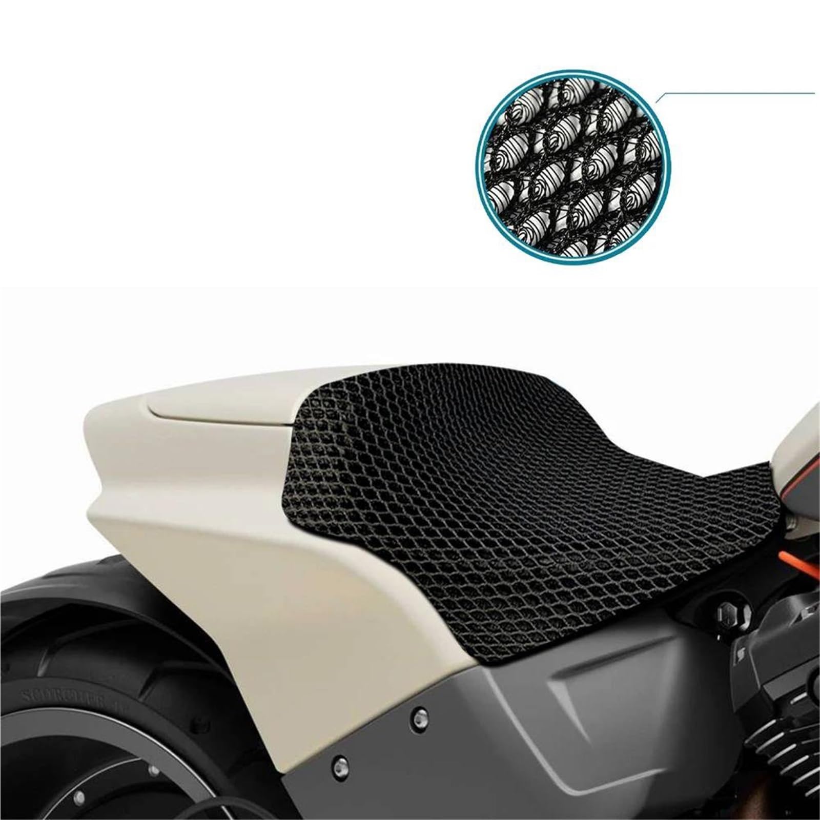 Parte a due ruote Moto Accessori Per Protezione Sedile Airflow Coprisedile Per FXDR114 2019-2023