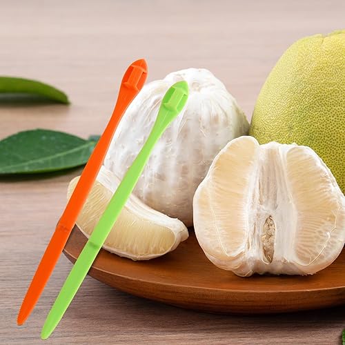Miniatura 7 de Mabor 6 unids herramienta de pelador de naranja de plástico cítrico limón Peeler naranja palo de fruta herramienta de pelar para pomelo naranja
