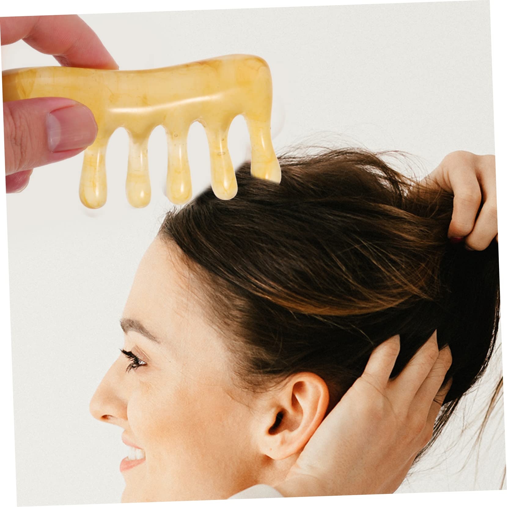 FOMIYES 6 Pcs Massage Comb Scraping Scalp Comb Gua Sha Scraping Tool Massage Tools Scalp Caring Comb Acupoint Massage Tool Head Massager Comb Wide Hair Comb Head Scalp Massager