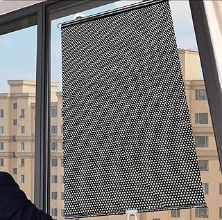 Blue Coral Blackout Portable Suction Curtains Curtains Cup Office Blinds Blinds Retractable Punch Free Roller Home Sunshade Window Balcony Sun Shade Nail Free (Black)