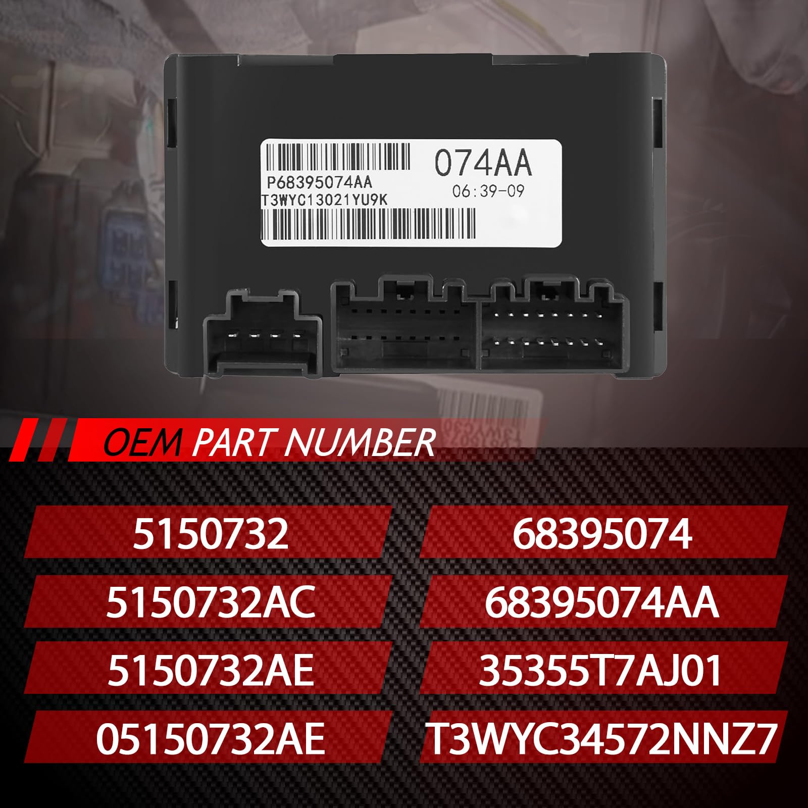 Modulo di controllo del cambio di distribuzione Modulo di controllo del cambio di distribuzione di ricambio per Dodge Durango Grand Cherokee 2014-2015 Accessorio per auto Parte# 05150732AE