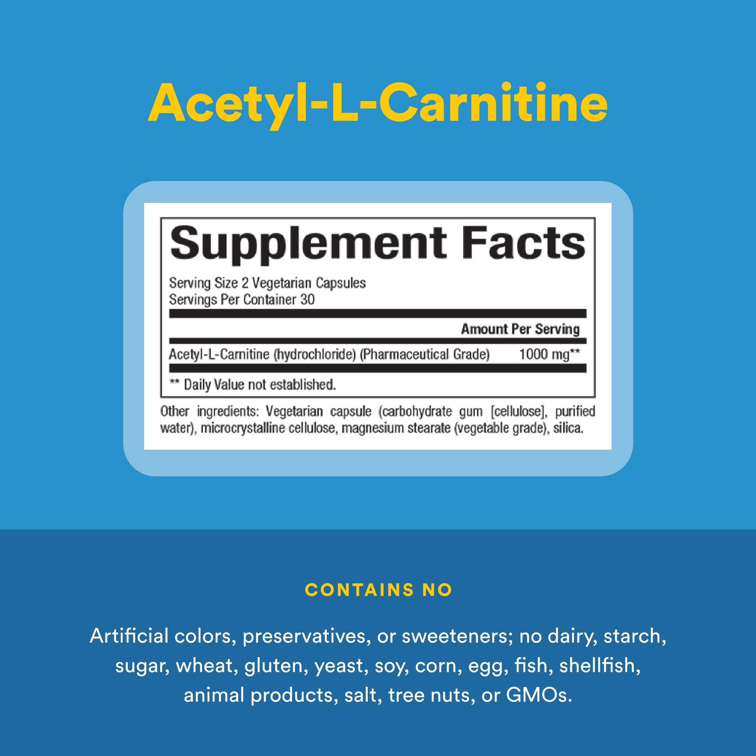 Amazon.com: Natural Factors Acetyl L-Carnitine 500 milligrams, 60