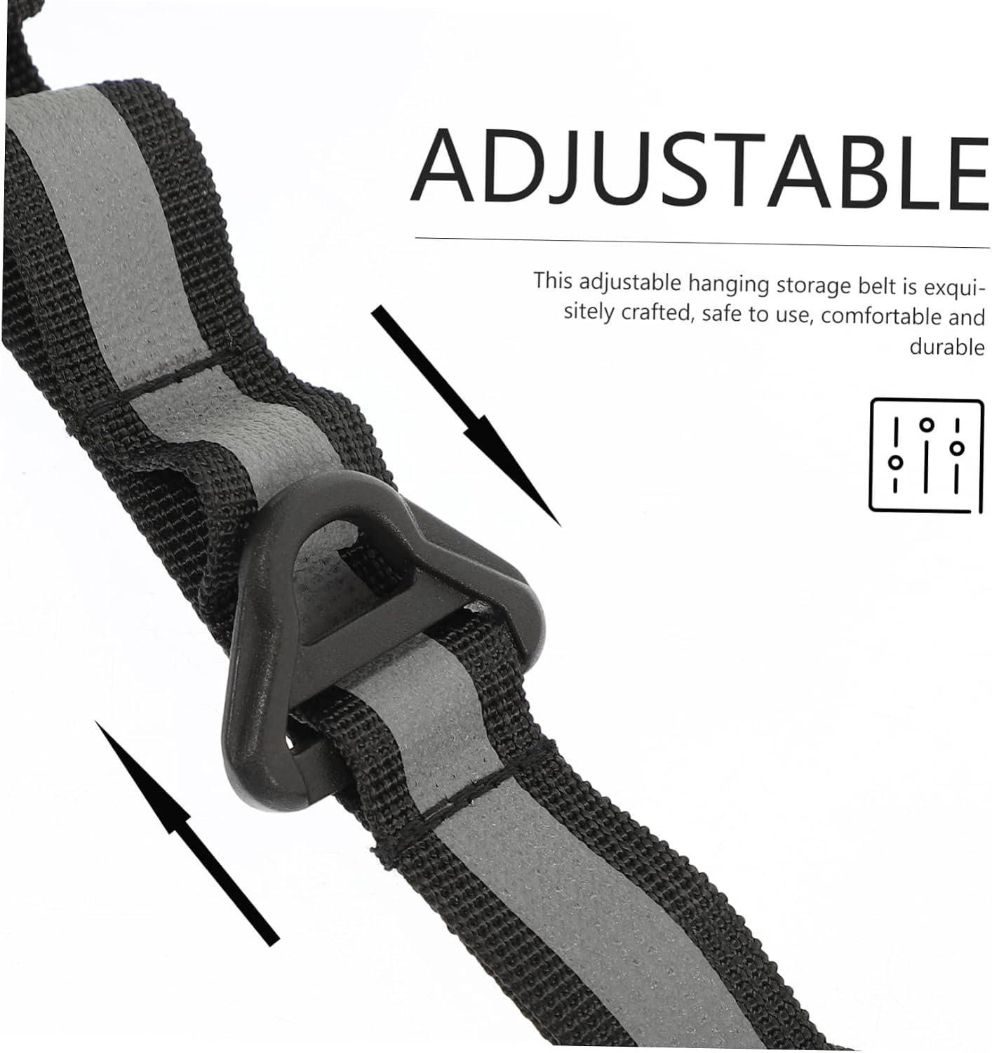 KOMBIUDA Climbing Straps Outdoor Harness Multipurpose Camping Belt Reflective Hanging Belt for Outdoor