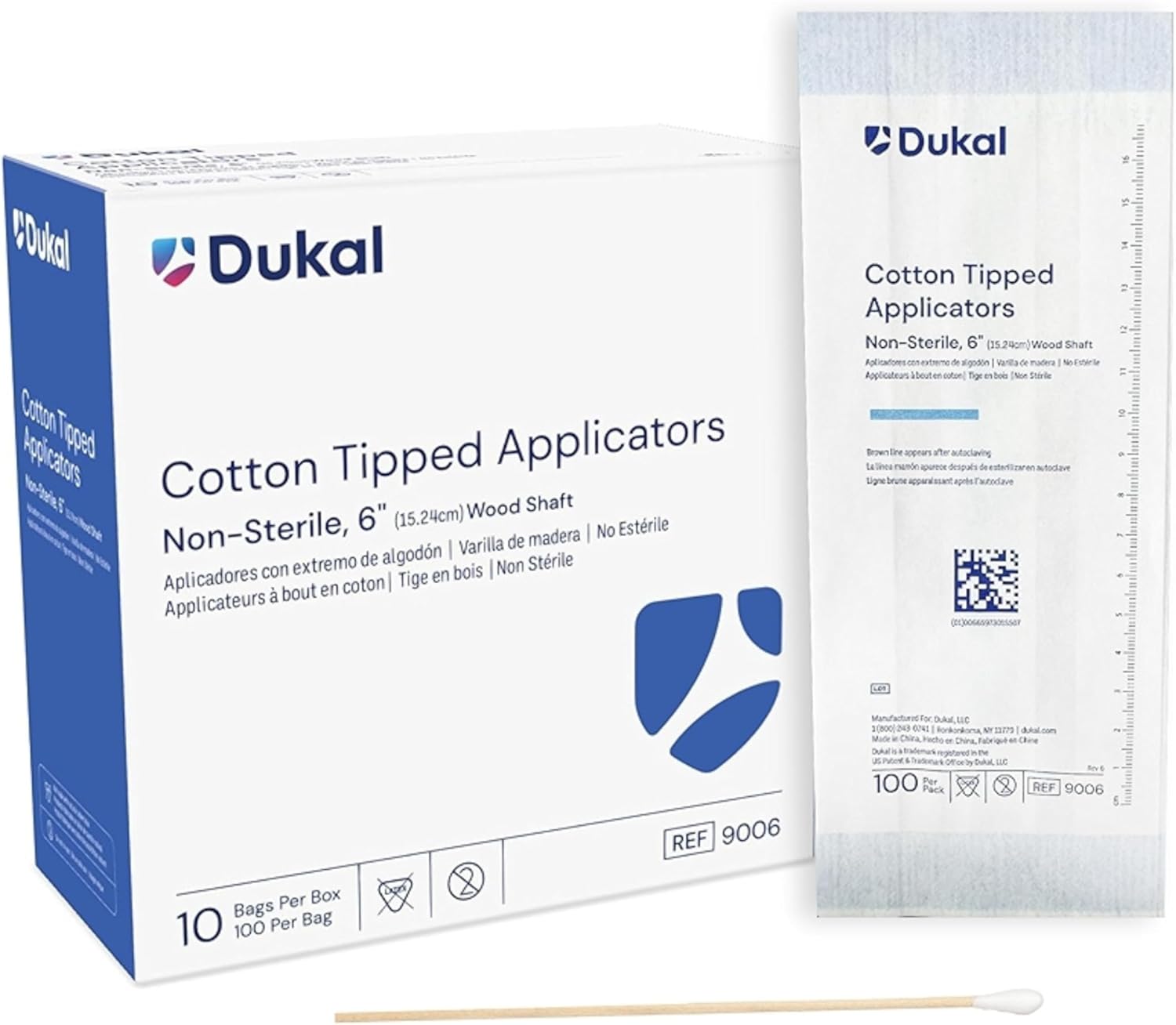 9006-BX Cotton Tipped Applicator, Non-Sterile
