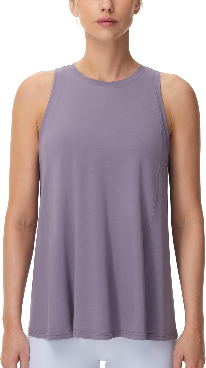 THE GYM PEOPLE Women's Loose Fit Sleeveless Athletic Yoga Running Tank Tops - Image 2