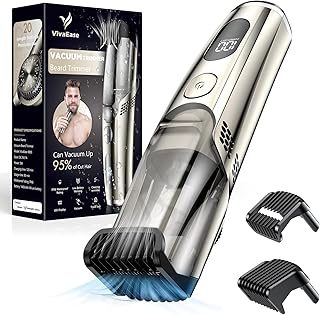 Vacuum Beard Trimmer Men,