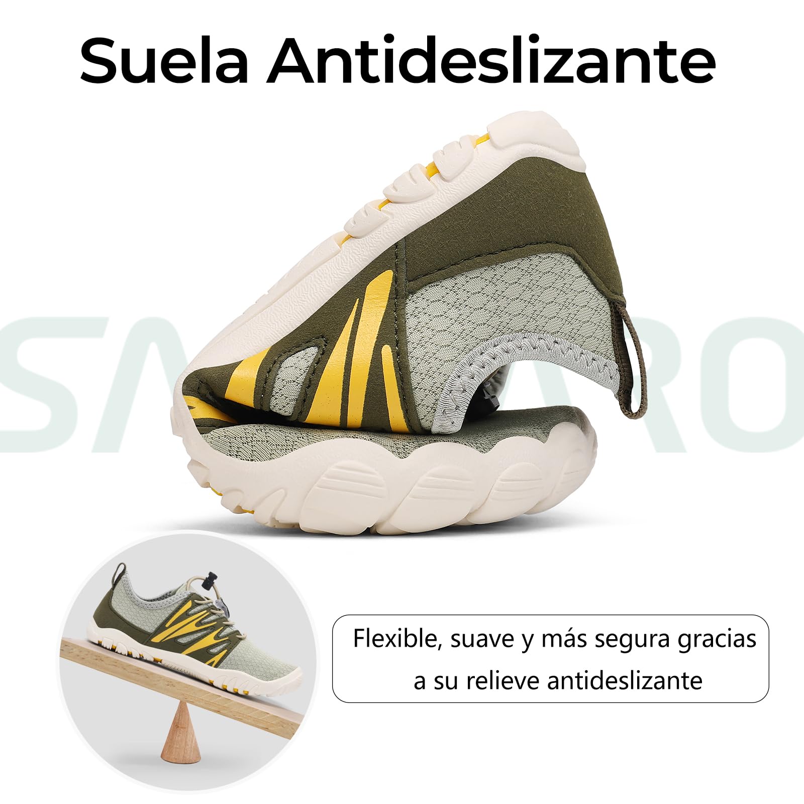 SAGUARO Badeschuhe Barfußschuhe Kinder - Breite Schnell Trocknend Leicht Weich - Strand Meer & Surfen, Gr.25-38 — view 7