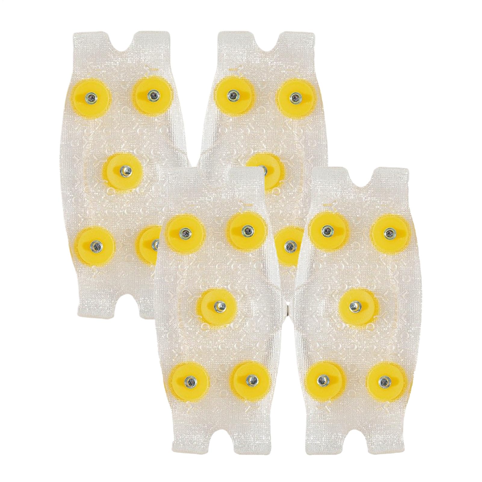 5-Spike Crampons - 2 Pairs Ice Cleats for Boots Shoes | Snow Traction Cleats with Enhanced Grip | Anti-Slip Overshoe Mid-Sole Crampons | Easy Step-in Design | Portable Winter Ice Cleat for Outdoor