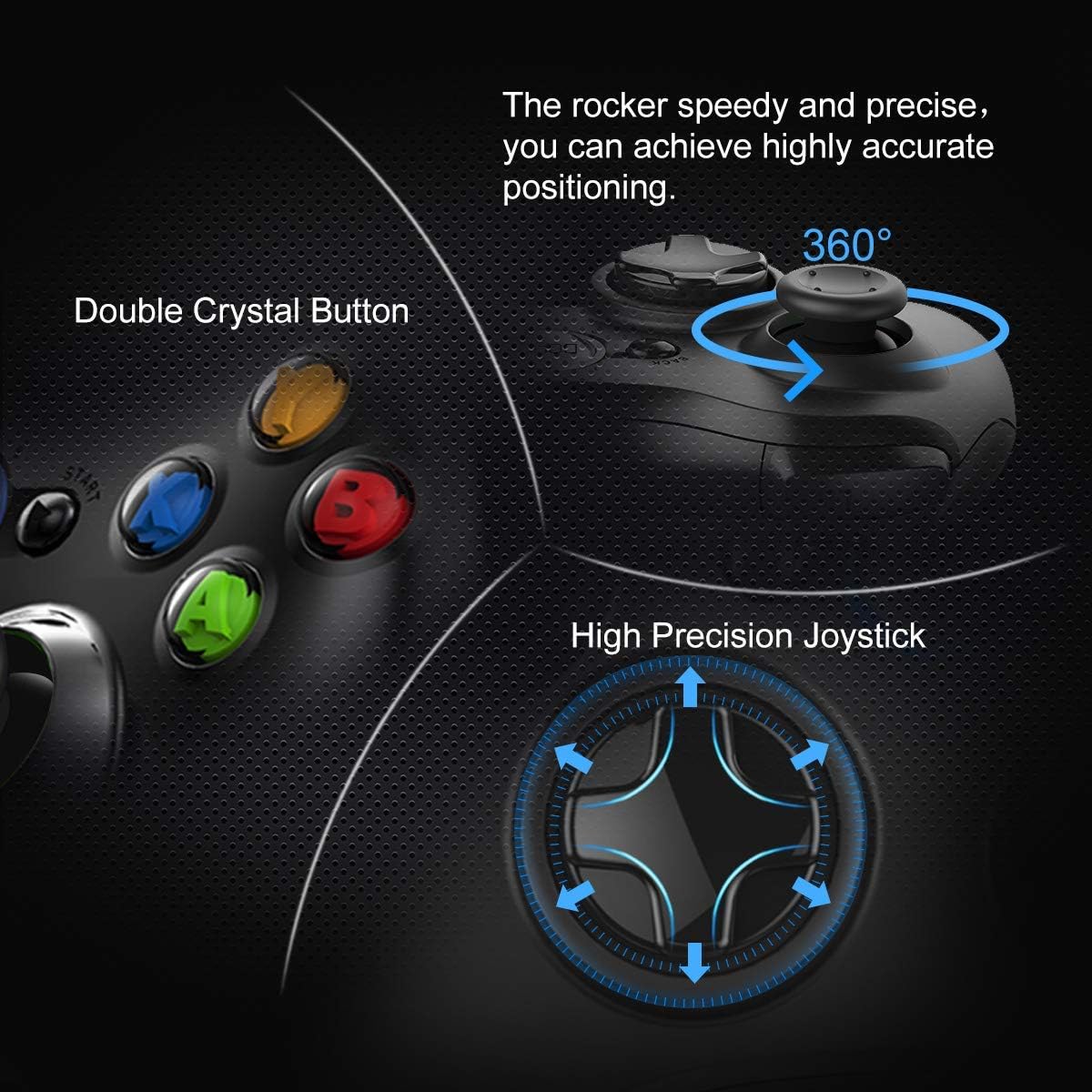 Game Controller for Xbox 360,Wired Xbox 360 Controller for PC Windows 7/8 /8.1/10/ Microsoft Xbox360/Xbox 360 Slim USB Gamepad, Joypad with Dual Vibration : Video Games