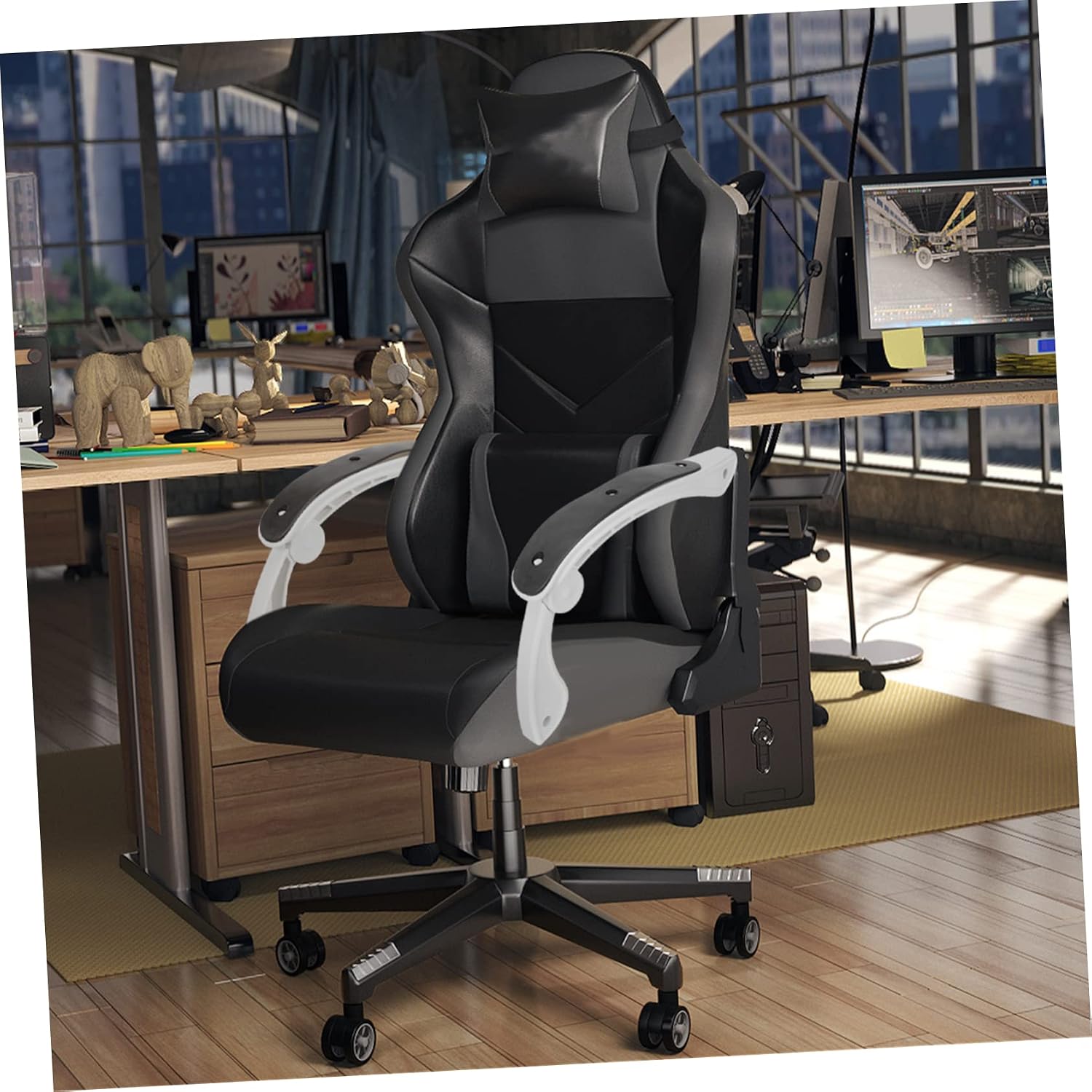 jojofuny 2Pcs Arm Rests for Office Chairs Chair Accessories for Daily Use Ergonomic Design for Comfort and Support Essential Office Chair Parts