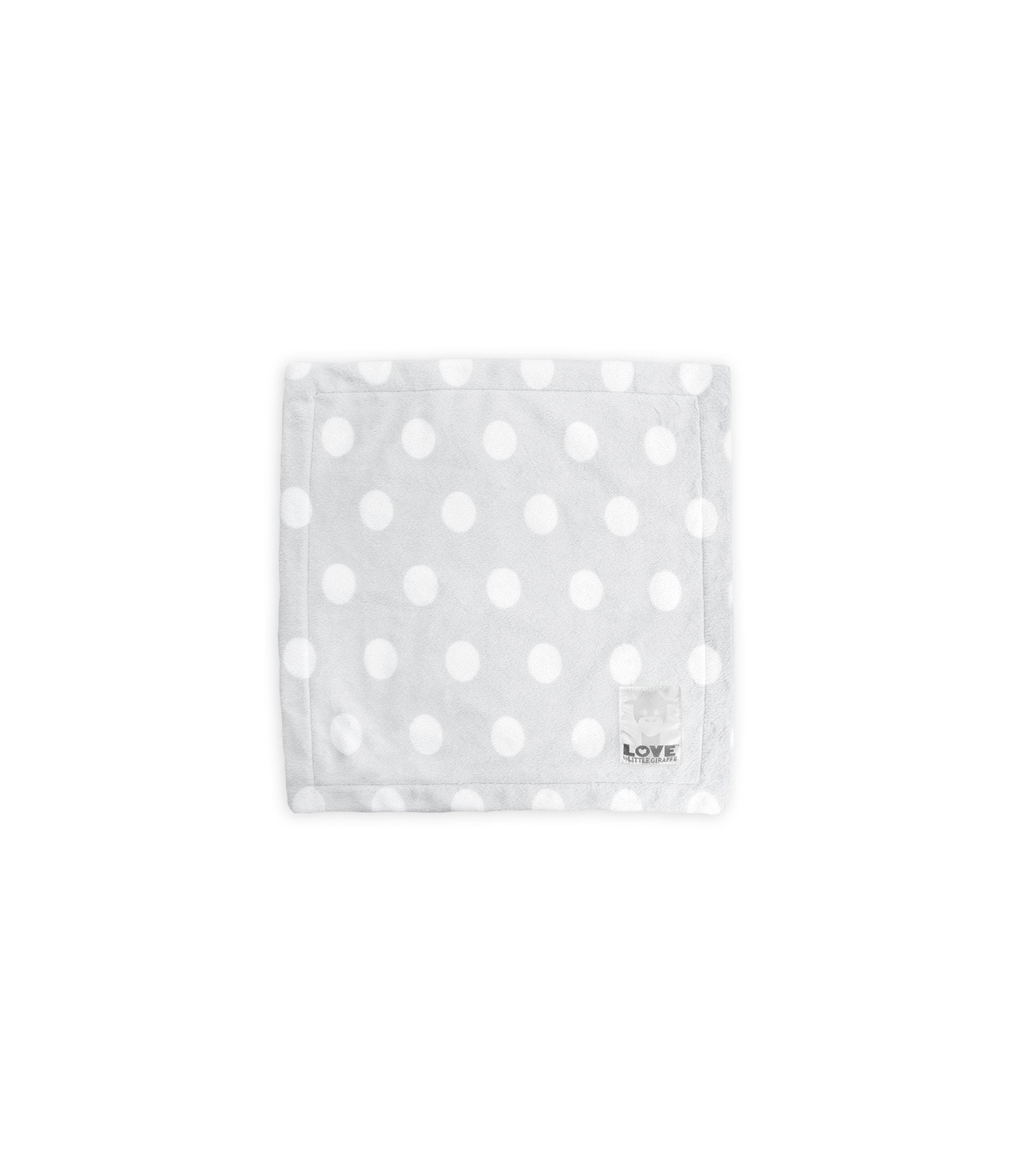Little Giraffe Silky Dot Blanky, Silver