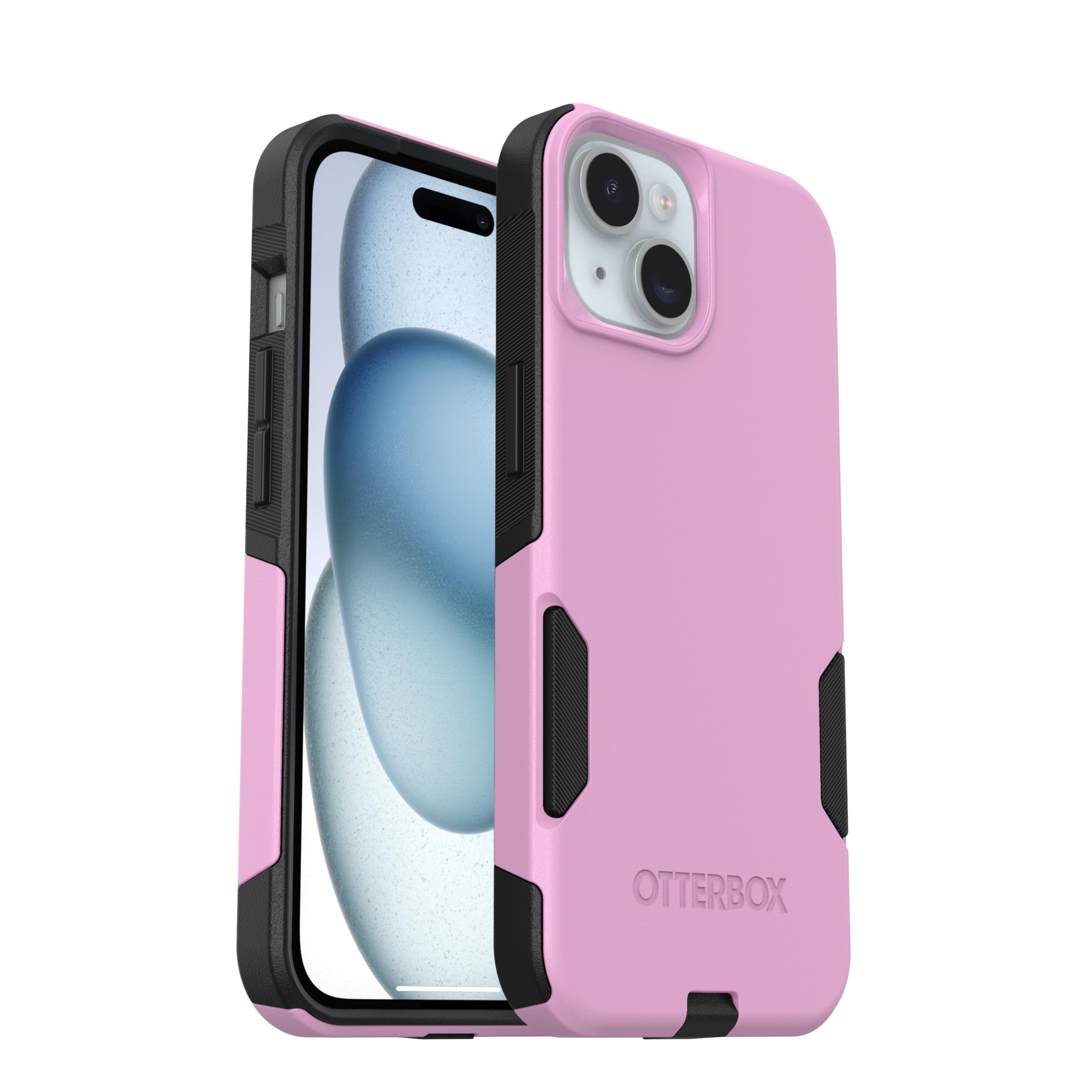 Photo 1 of OtterBox iPhone 17e, iPhone 16e, iPhone 15, iPhone 14, & iPhone 13 Commuter Series Case - Lavender Eclipse (Pink & Black) - Slim & Tough - Pocket-Friendly - with Port Protection