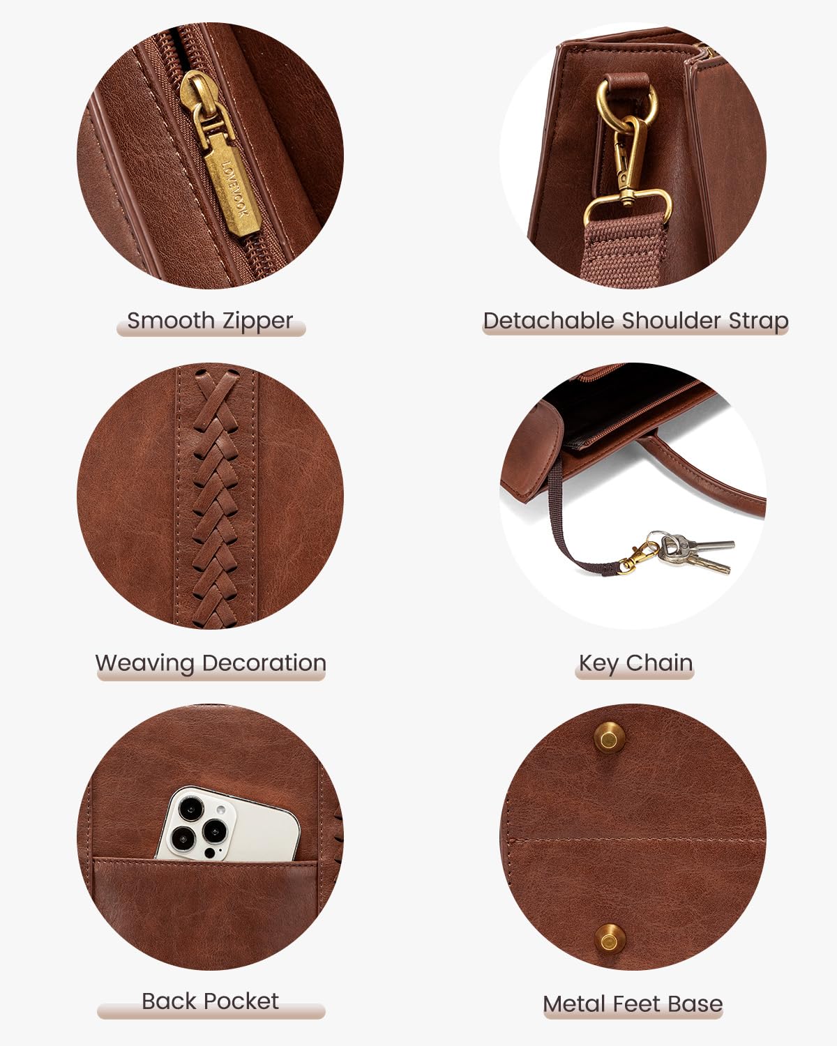 LOVEVOOK - Bolsa para portátil para mujer
