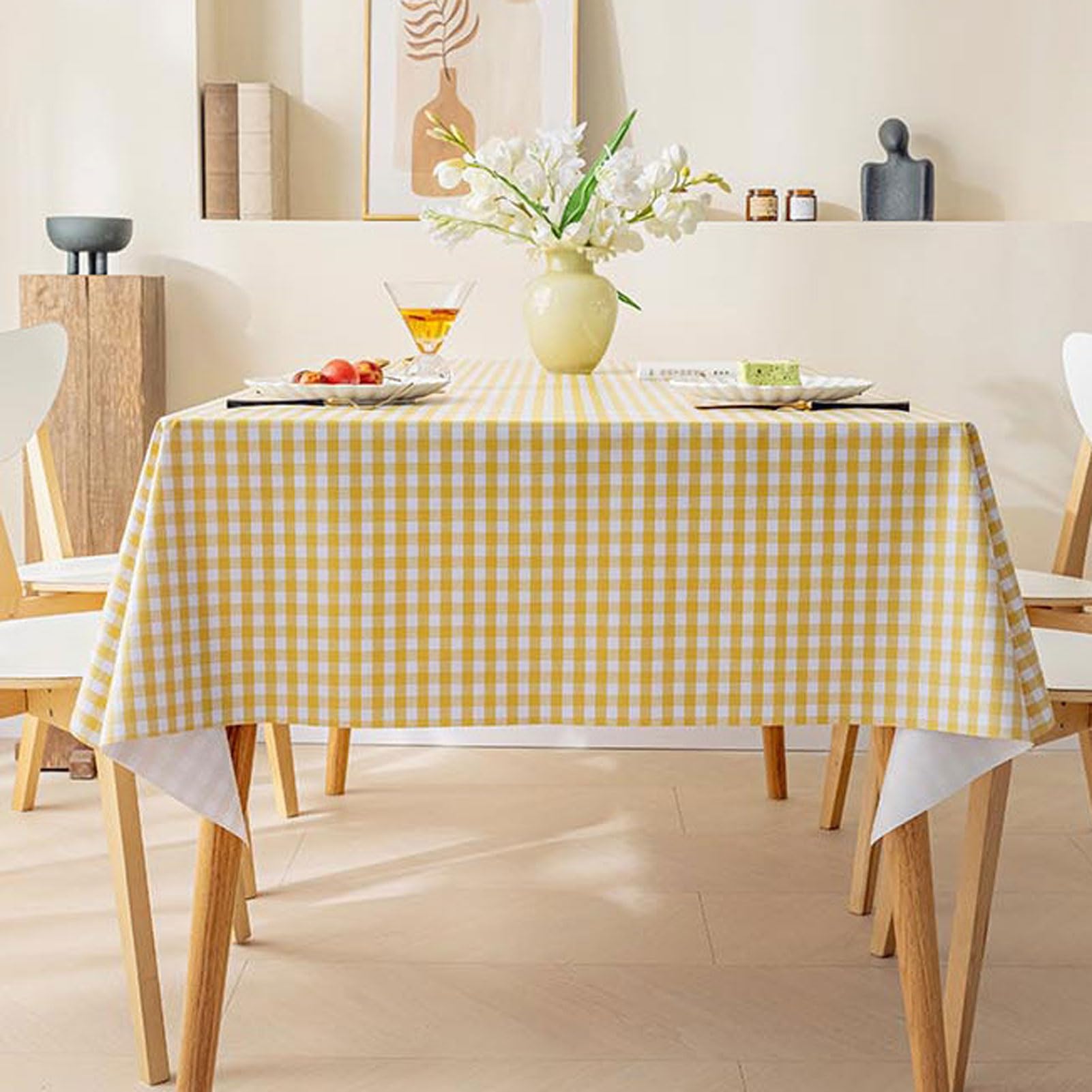 Manteles Mesa Plastico 140x220cm, Manteles Mesa Antimanchas Rectangular, Impermeable Facil de Limpiar, para Comedor Decoracion Exterior Jardín Cumpleaños Fiesta