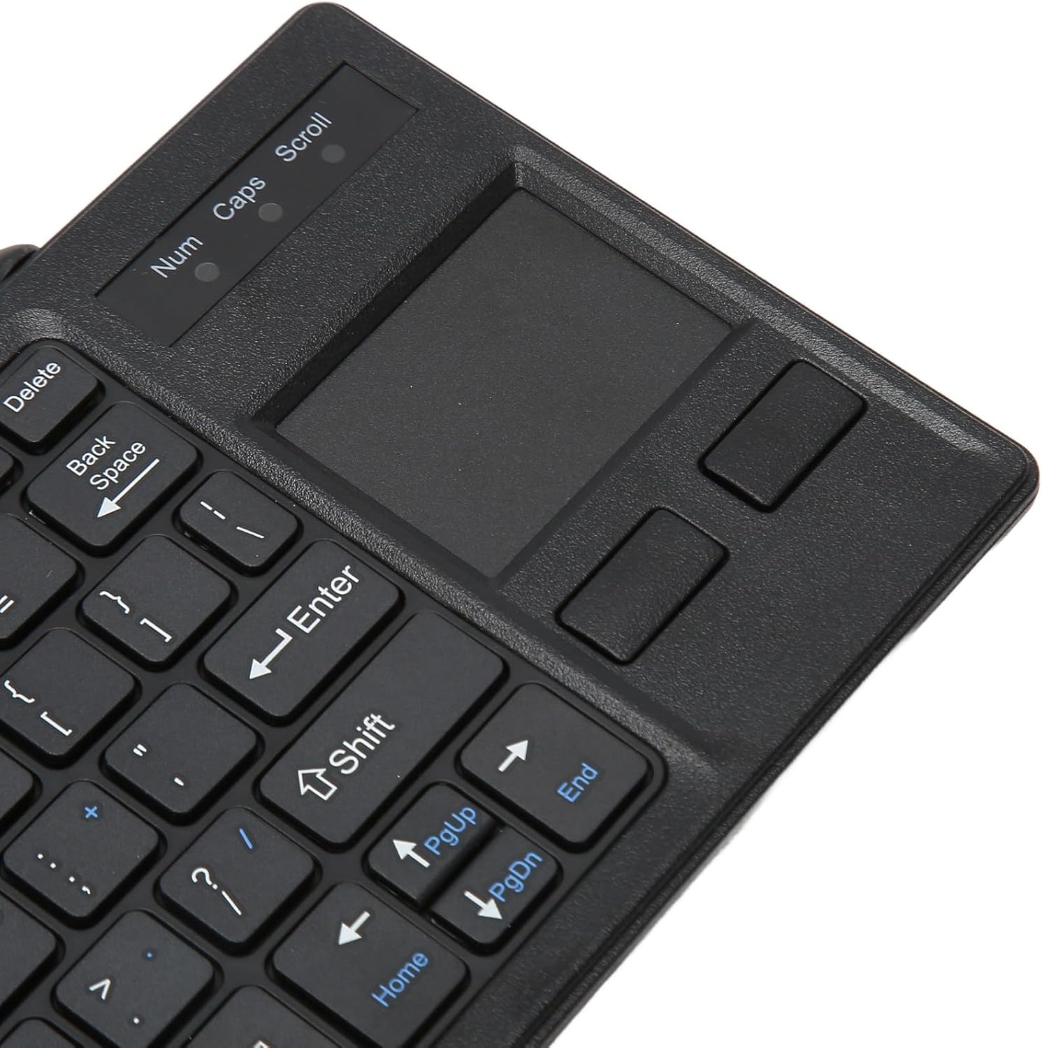 Compact Touch Keyboard, Wired Keyboard with Touchpad, HUB Function, X Scissors Key, Supports Basic Gestures for Industrial, Food Service, Manufacturing,Long Working Life