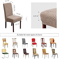 Vista 57 de Fundas para sillas de comedor, fundas para sillas de comedor, fundas elásticas para sillas Parsons, funda protectora para silla de comedor, cocina