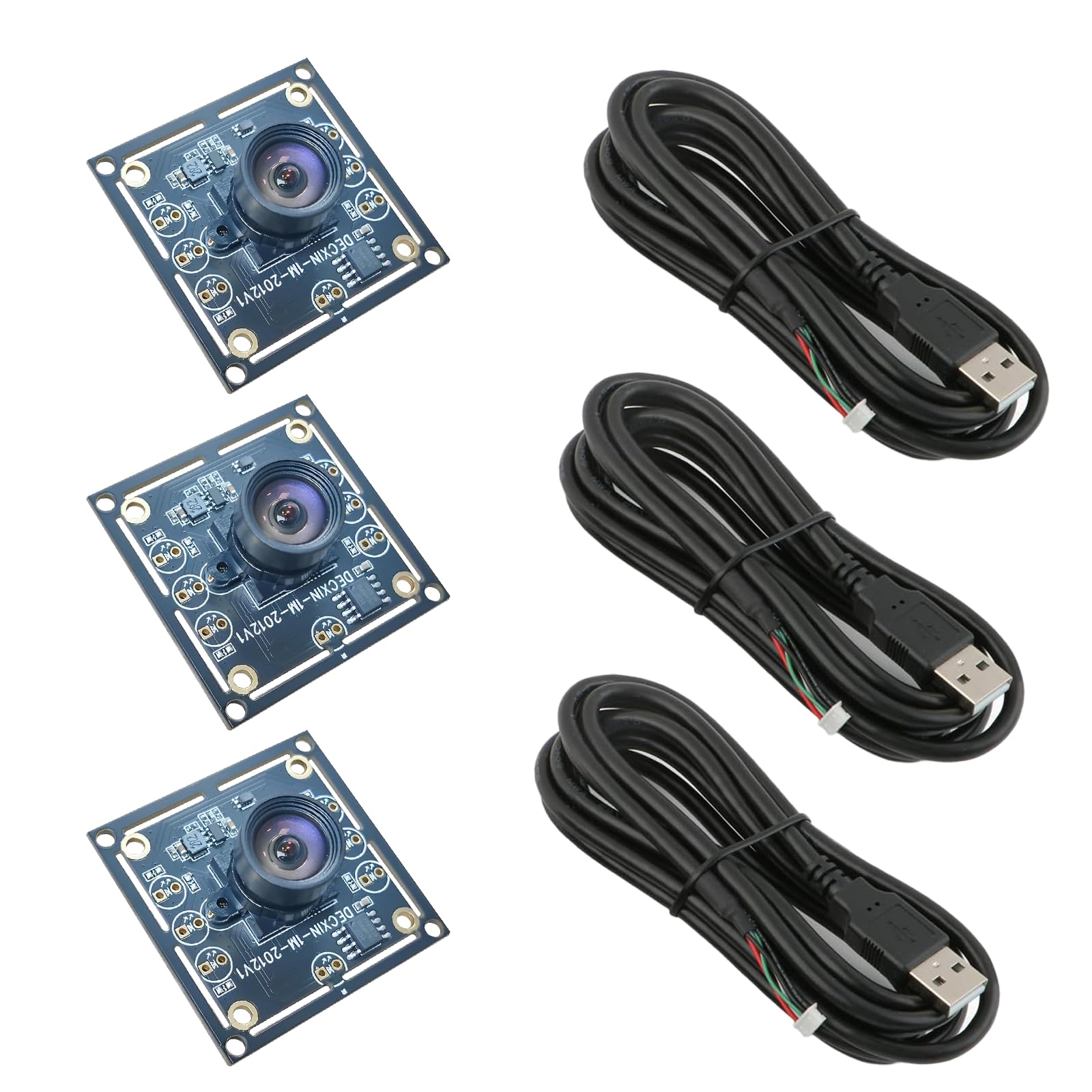 OV9732 Kameramodul,3 STK 100-Grad-Kameramodul, Höchste Auflösung 1280 X 720, 30 Fps, Gesichtserkennung Bilderfassung Kabel USB2.0 für autodarts Dart Kamerasystem