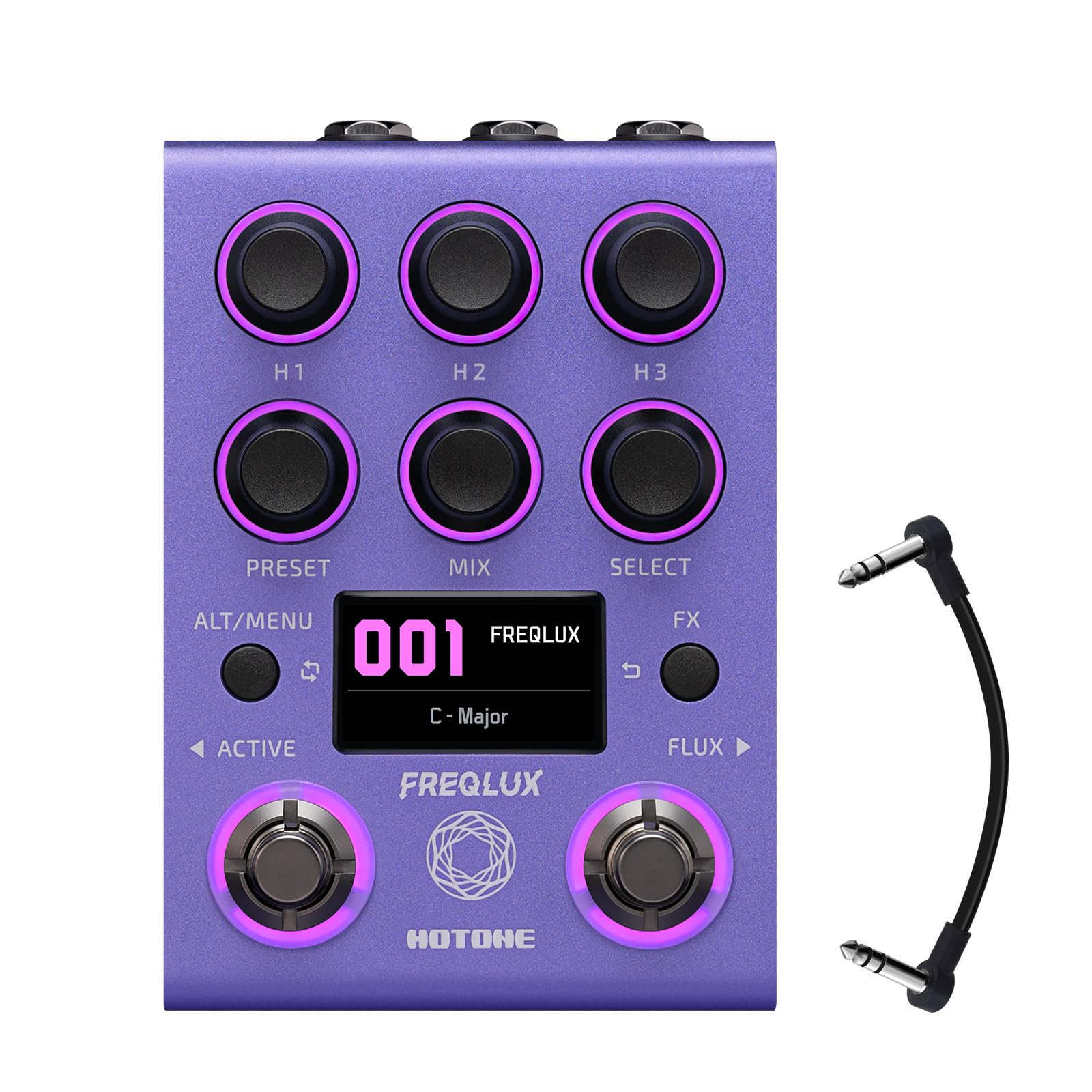 HOTONE Profesjonalny cyfrowy polifoniczny pitch shifter i inteligentny harmonizatora, 32-bitowy High Fidelity DSP, MIDI/EXP, 300 presetów Freqlux NP-200