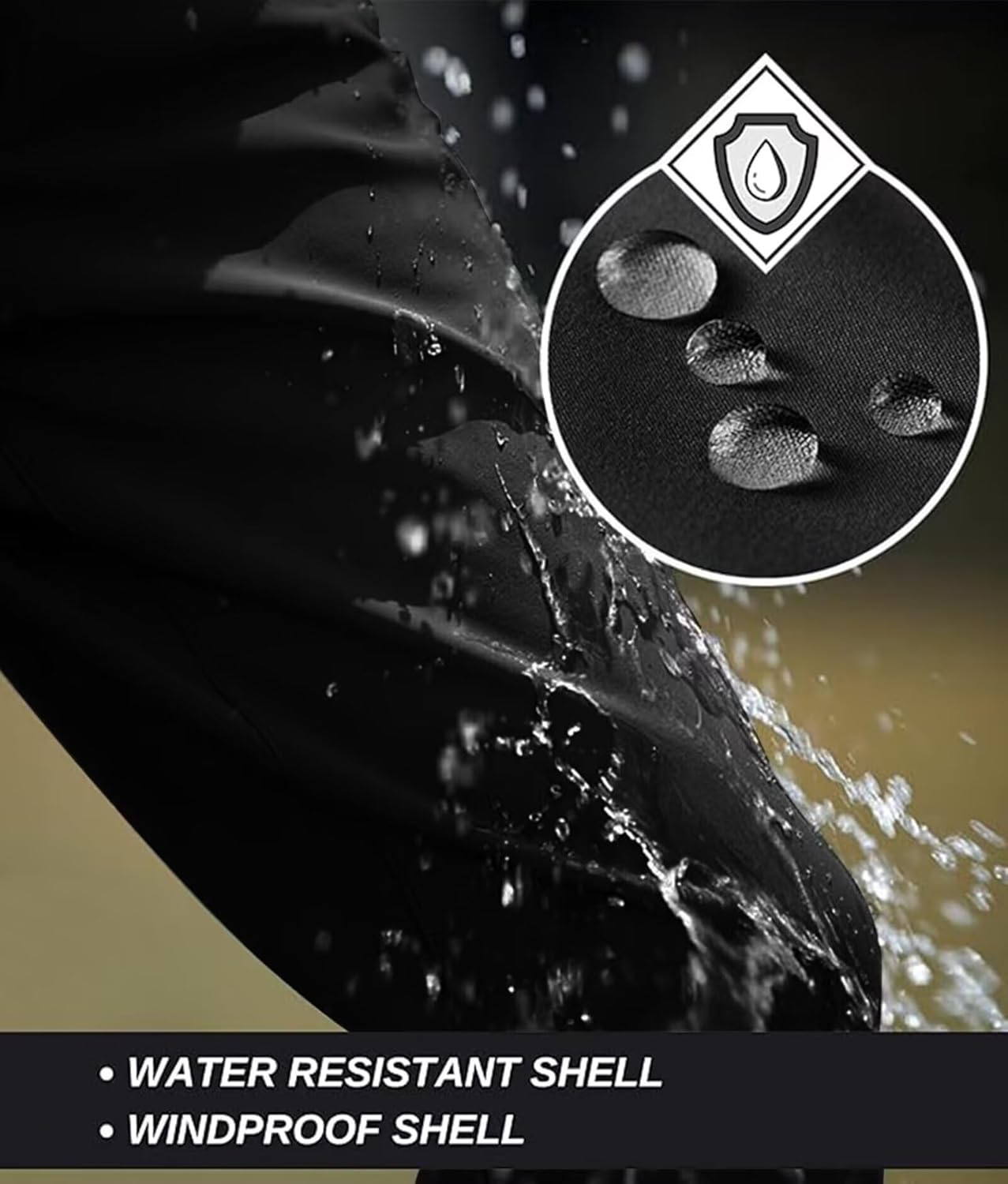 TRGPSG Men's Fleece Lined Tactical Pants Snow Ski Pants Winter Waterproof Hiking Pants with Multi Pockets - Image 7