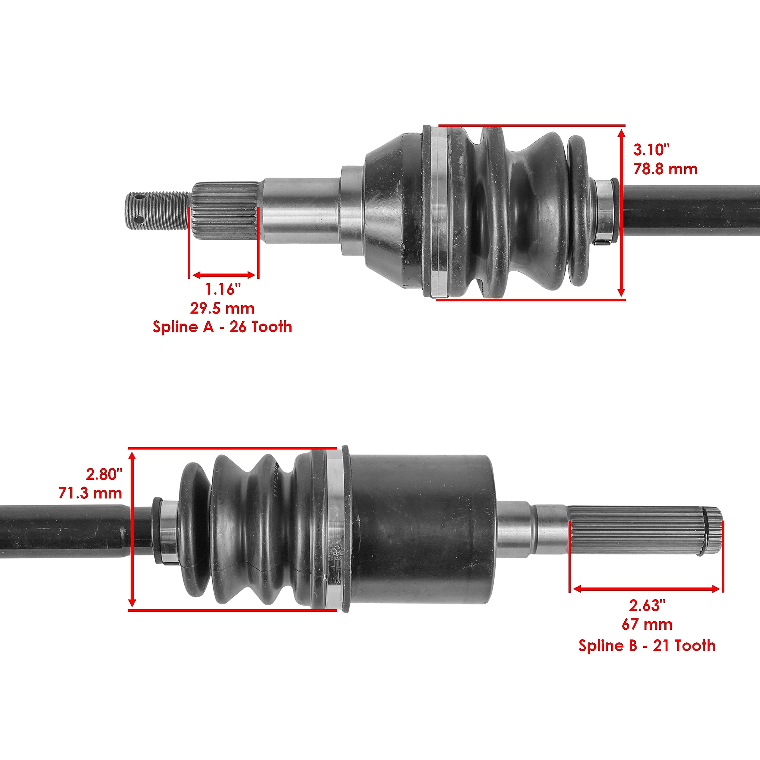 Amazon.com: Caltric Front Right Complete Cv Joint Axle Compatible  