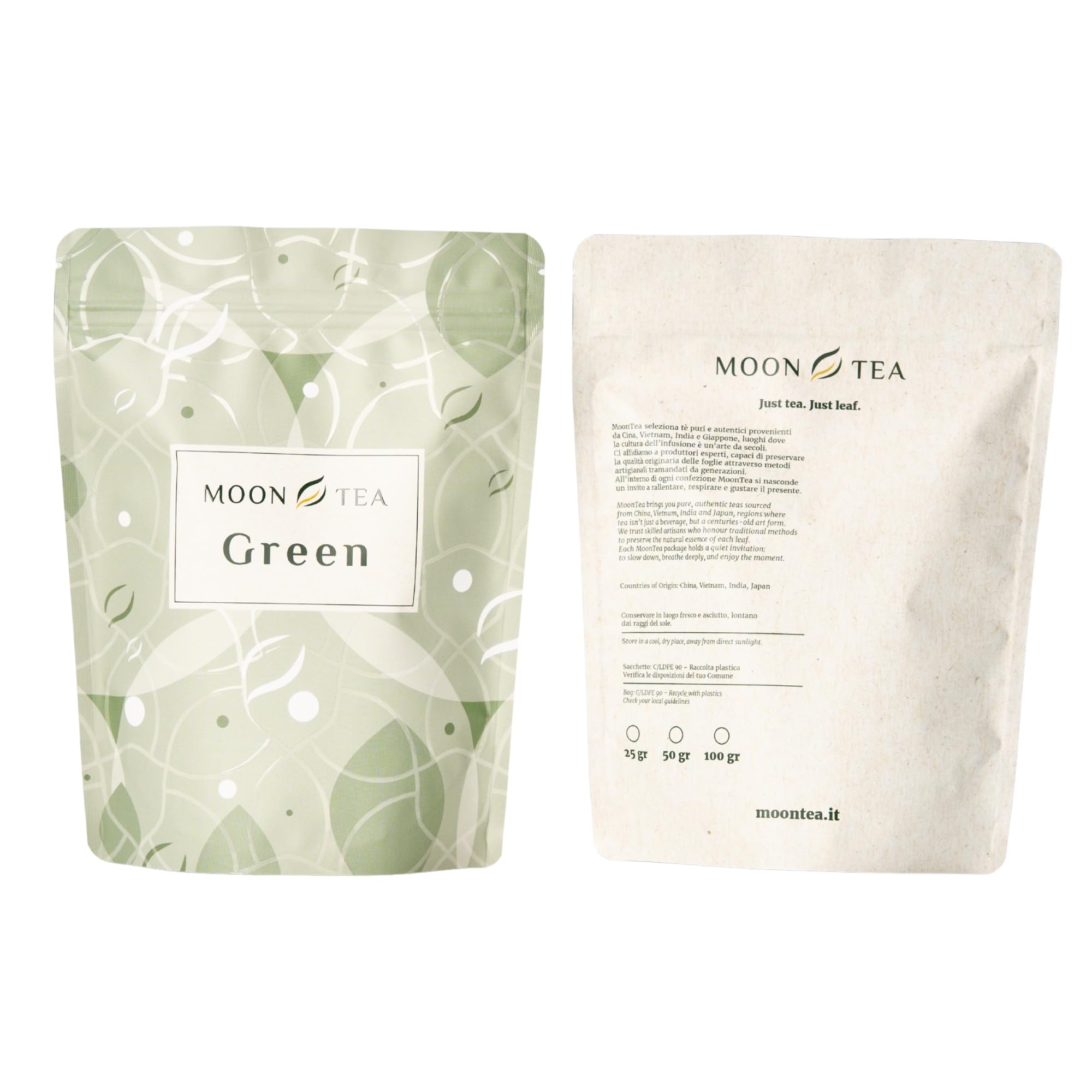MoonTea | Tè Verde Sencha Shizu Machiko - 100 g | Tè Giapponese in Foglia | Aroma di Fiori di Ciliegio - Note Floreali Delicate - Gusto Morbido e Cremoso - Confezione Termosaldata