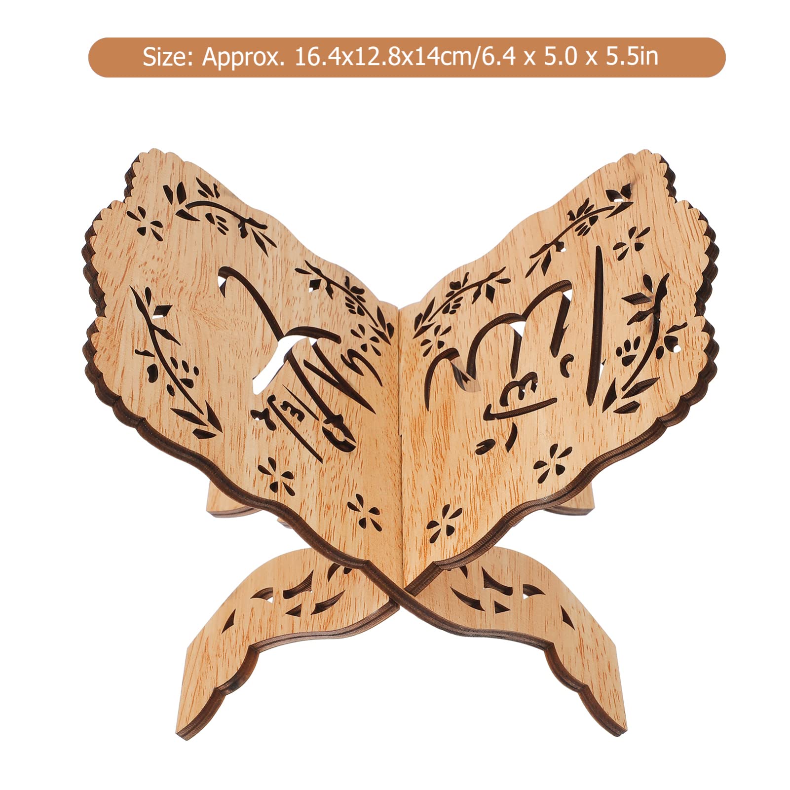 HOODANCOS Adjustable Quran Book Stand Muslim Book Stand Sturdy Wood Construction Perfect for Home or Office