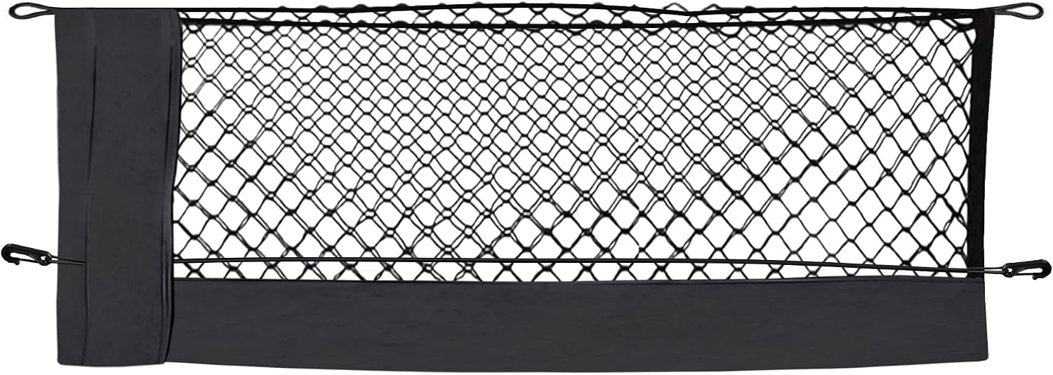 Envelope Style Trunk Mesh Cargo Net for Chevrolet Suburban 2021-2026 - Car Accessories - Premium Trunk Organizers and Storage - Cargo Net for SUV - Vehicle Carrier Organizer for Chevrolet Suburban
