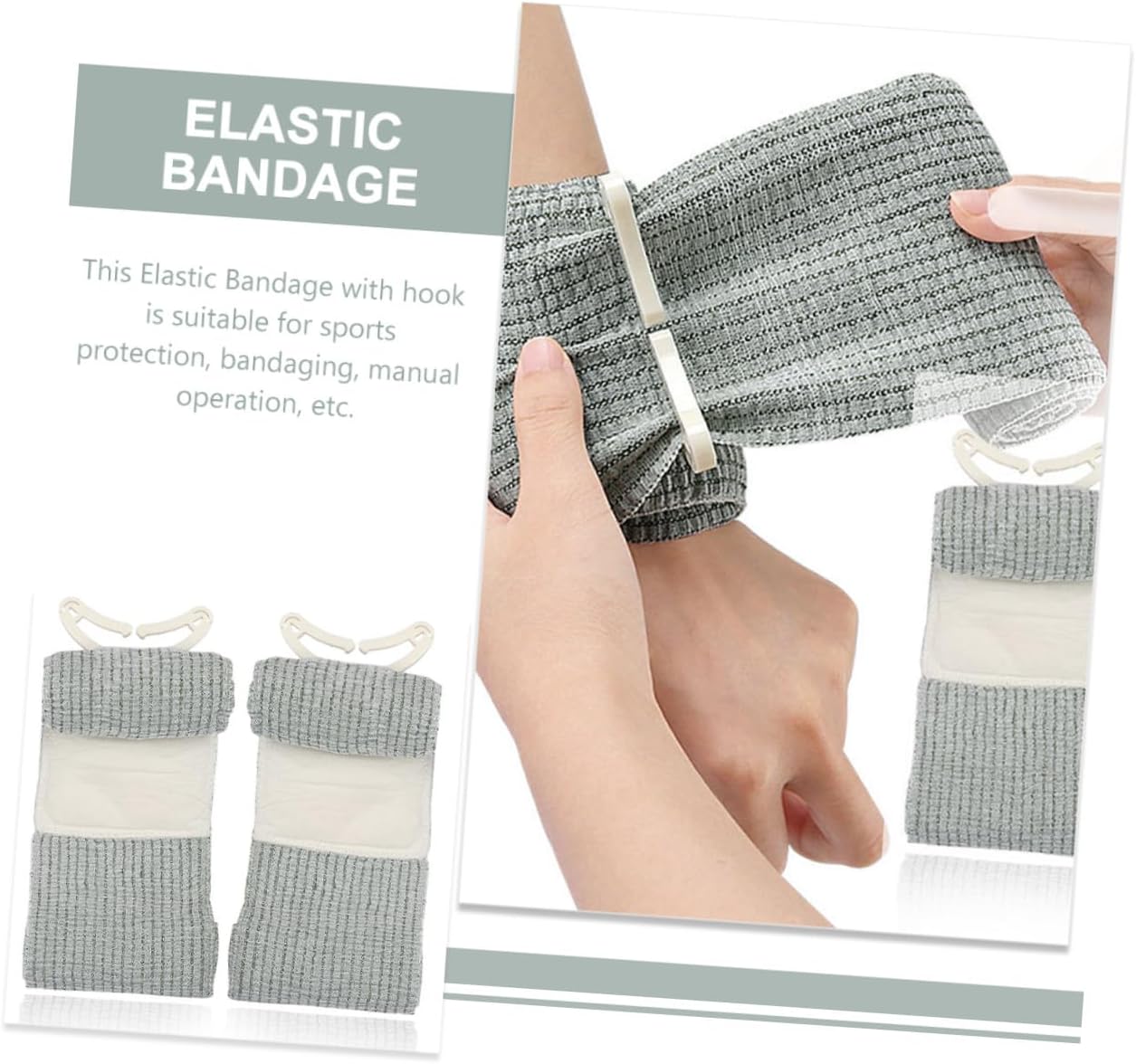 Elastic Cotton Tactical Bandage Wrap Breathable Sports Tape for Knee Ankle Wrist Support and Injury Fixing Lightweight and Skin-Friendly First Aid Wrap for Outdoor Training