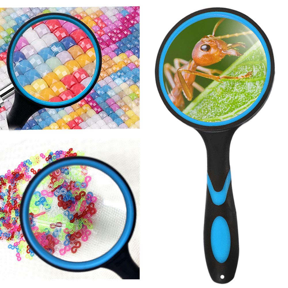 Blue Magnifying Glass Blue Magnifying Glass Blue Magnifying Glass