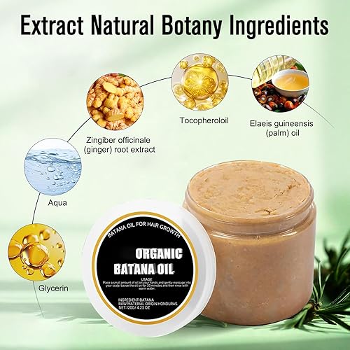 Miniatura 2 de YJW Divine Vitals - Aceite de batana para el crecimiento del cabello, aceite orgánico de Batana para el crecimiento del cabello, trata el cabello