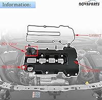 Vista 4 de NOVAPARTS Kit de cubierta de válvula de motor con juntas y pernos para Chevrolet Chevy Cruze Sonic Volt Trax Buick Encore Cadillac ELR 1.4L 25198877