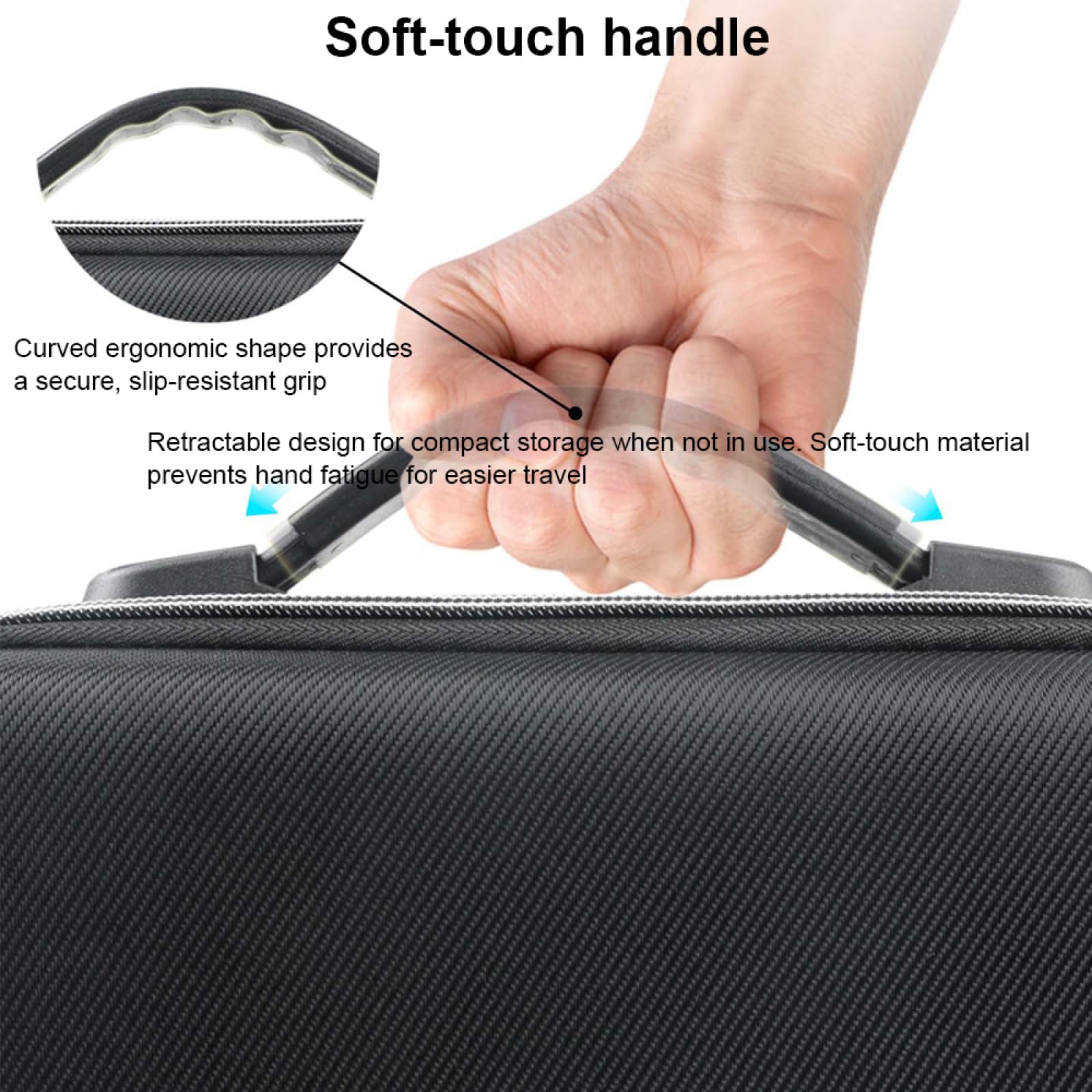 Borsa da viaggio portatile per Antigravity A1 del drone accessori Fodera in EVA antiurto. Custodia in nylon resistente agli urti e idrorepellente con comoda maniglia e tracolla regolabile