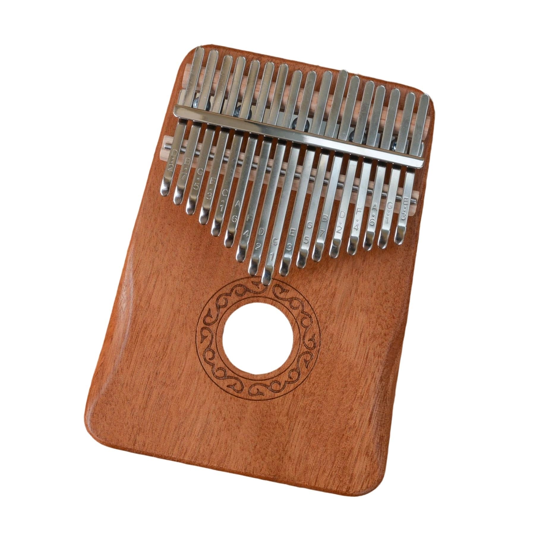 Kalimba 17 Teclas 21 Notas Portátil Con Martillo De Afinación Adecuado Para Tocar Y Practicar(16)