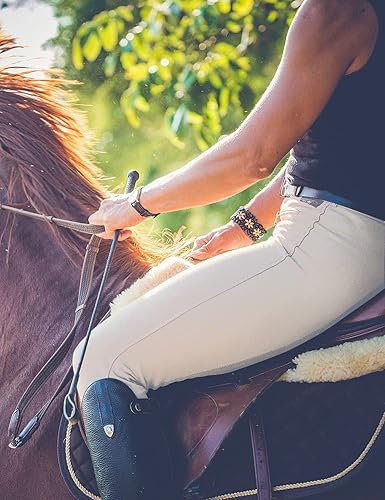 Miniatura 6 de BALEAF Pantalones de equitación para mujer pantalones ecuestres con parche en la rodilla mallas de equitación trabillas para cinturón con bolsillos
