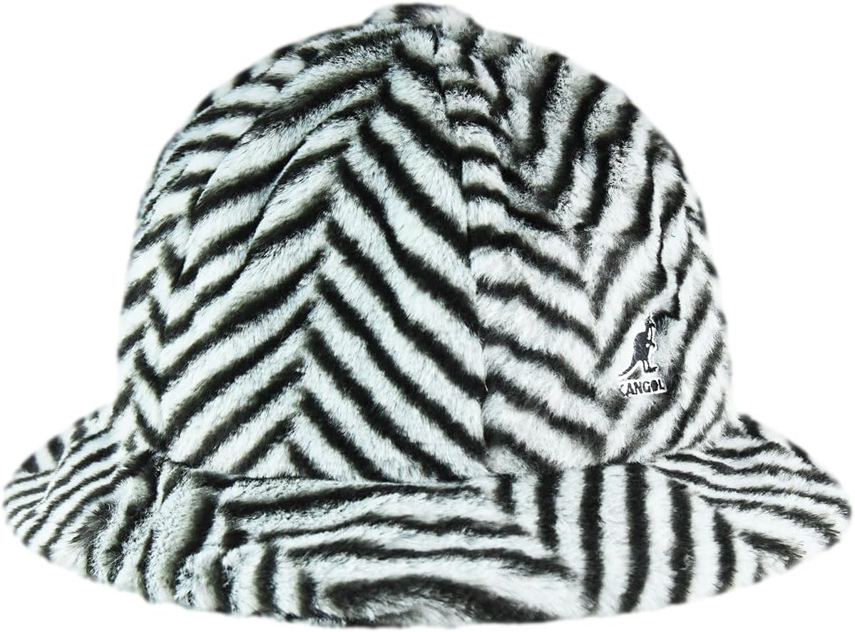 Kangol Faux Fur Casual Bucket Zebra White - Image 3