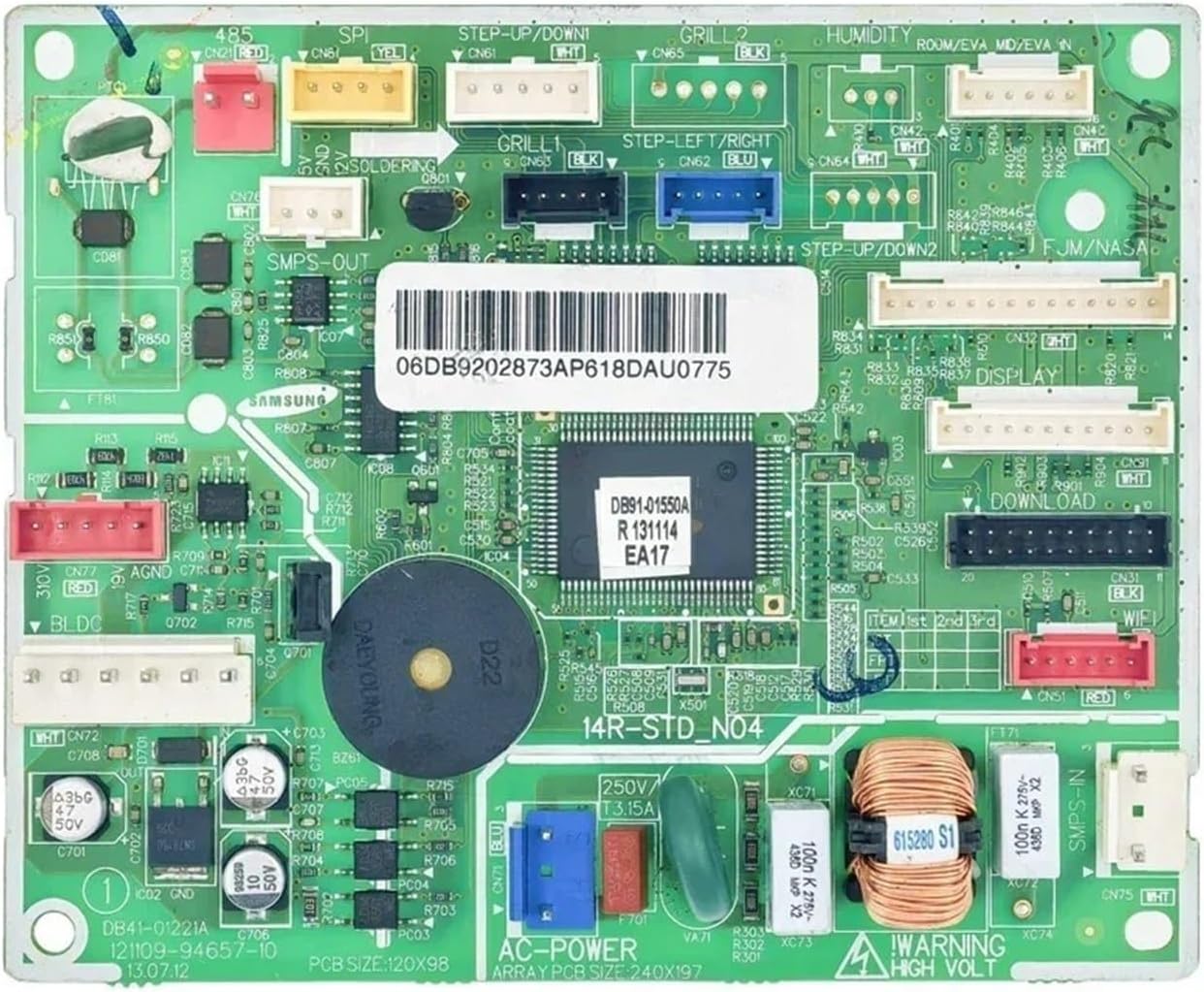 DB92-02873A Circuit PCB DB41-01221A Indoor Unit Control Board for Air Conditioner Conditioning Parts