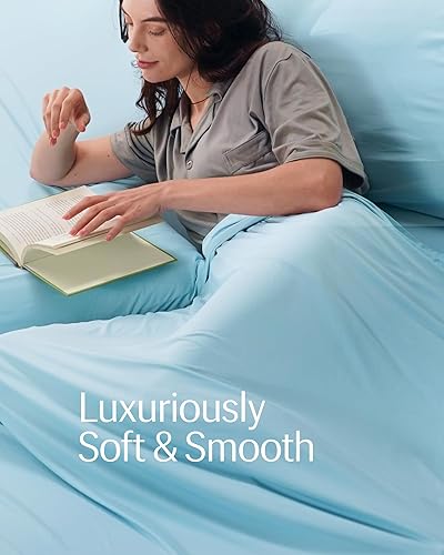 Miniatura 9 de REST Evercool+ Sábana encimera tamaño California KingKing, ropa de cama de lujo transpirable para personas que duermen con calor y sudores