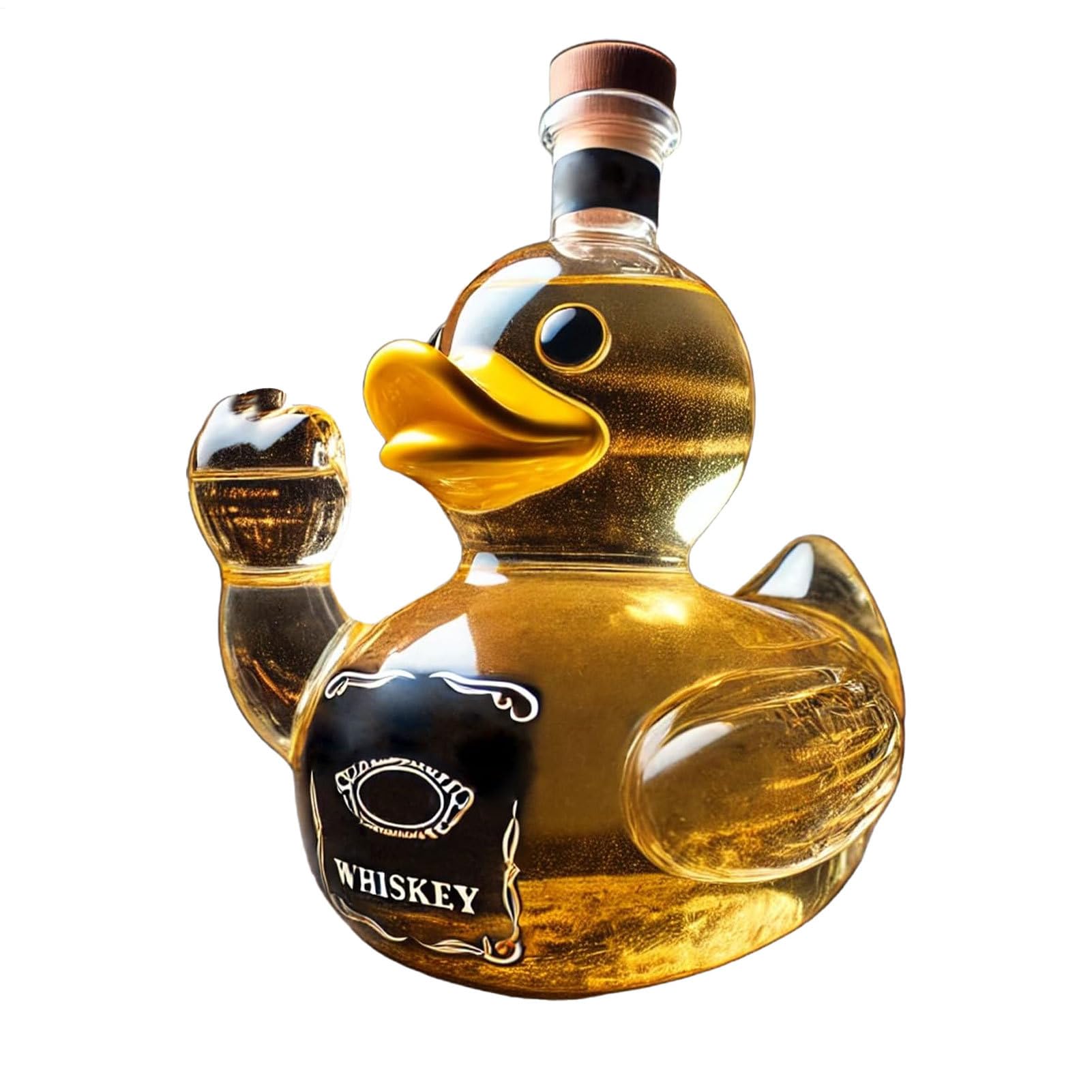 Amazon.co.jp: Lpsdssre 中指ウイスキーダックボトル、ガラスリカー